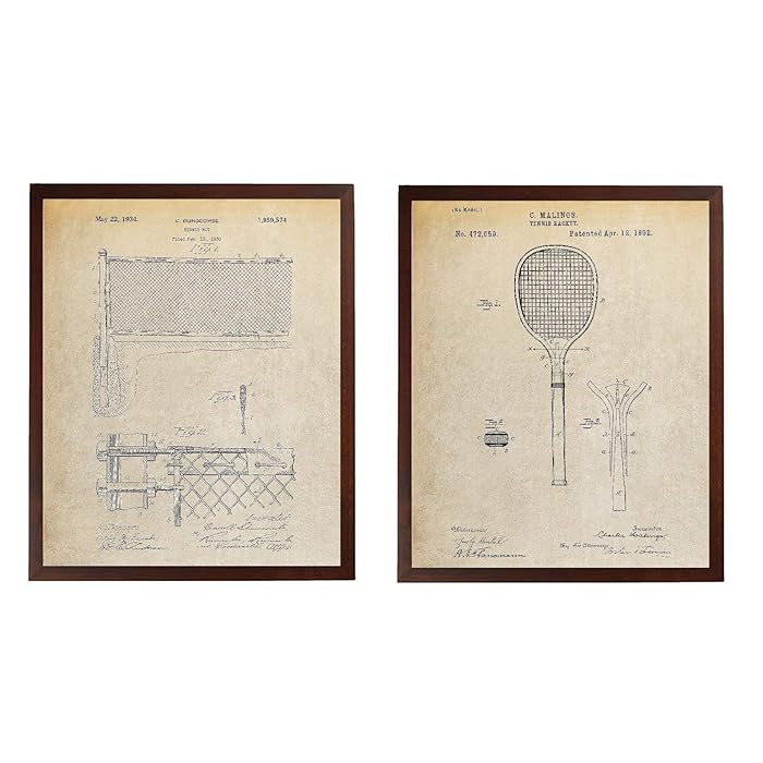 Turnip designs tennis racket poster