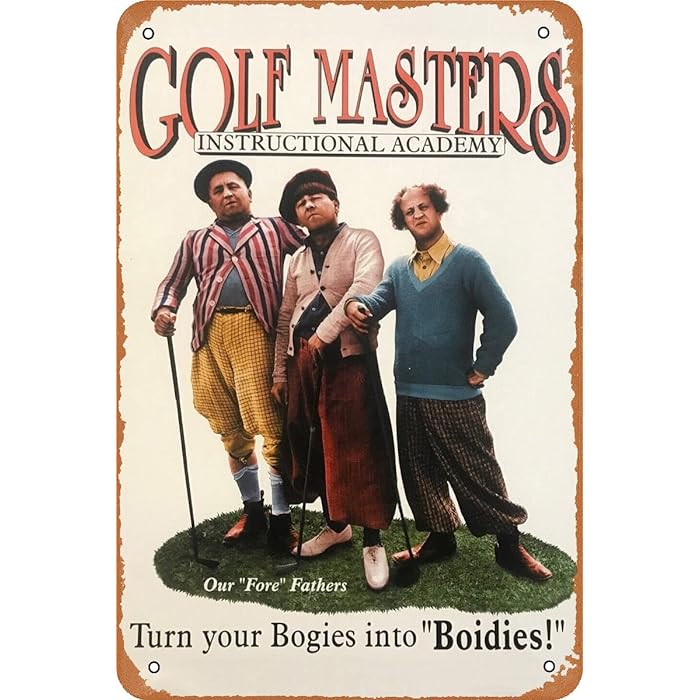 Golf Masters Metal Poster